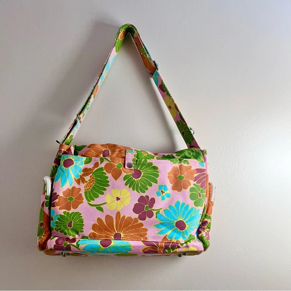 SugarBooger By ORE Floral Canvas Diaper Bag